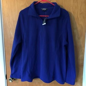 NWT Lands’ End Quarter Zip Pullover